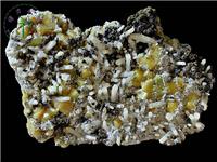 白鎢礦+閃鋅礦，內(nèi)蒙古，東烏珠穆沁旗，額仁高畢