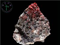 釩鉛礦+重晶石，-32x32x23cm-摩洛哥