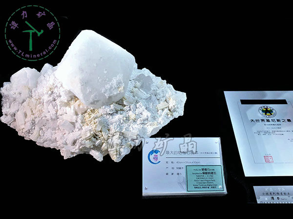 基尼斯之最：銫榴石和磷鈉鈹石，42x31x19,阿富汗